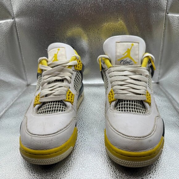 Size 7.5 Nike Air Jordan 4 Retro White Coconut Milk Womens Sneaker AQ9129-101 - Picture 4 of 10